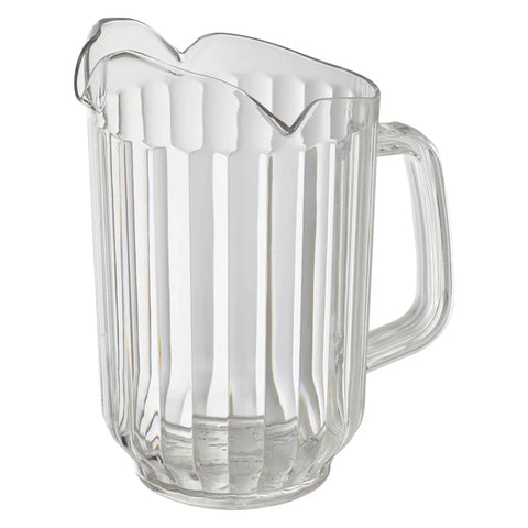 60 oz Triple-Spout Polycarbonate Pitcher, Clear WPCT-60C - WPCT-60C