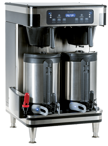 BUNN Canada 51200.6101 ICB TWIN SH, 120/240V BLK/SST - Infusion Twin Coffee Brewer