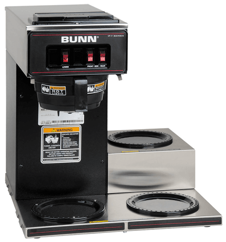 BUNN Canada 13300.6004 VP17-3L 120V P/O BT/PF - Pourover Coffee Brewer with 3 Warmers (3 lower)