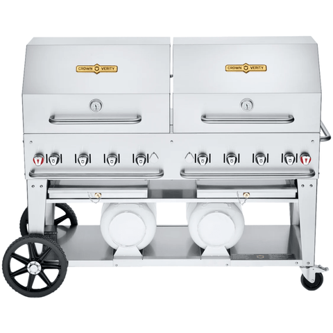 Crown Verity Canada CV-MCC-60RDP - Club Series Mobile Cart Grill with Tank Cart