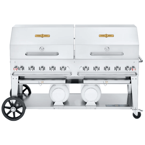 Crown Verity Canada CV-MCC-72RDP - Club Series Mobile Cart Grill with Tank Cart