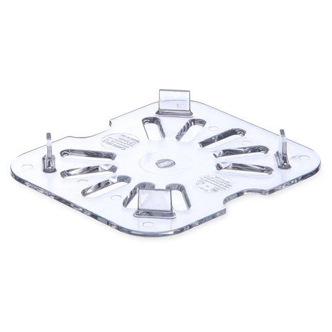 Carlisle 1/6 Size Drain Shelf for Food Pans - Clear (3068907)