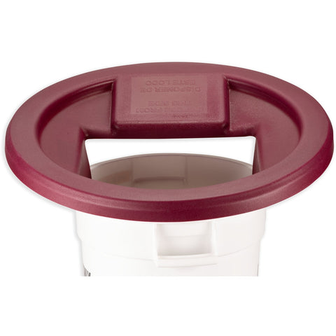 KA3244 - KatchAll Magnetic Flatware Retriever Trash Can Lid - Burgundy