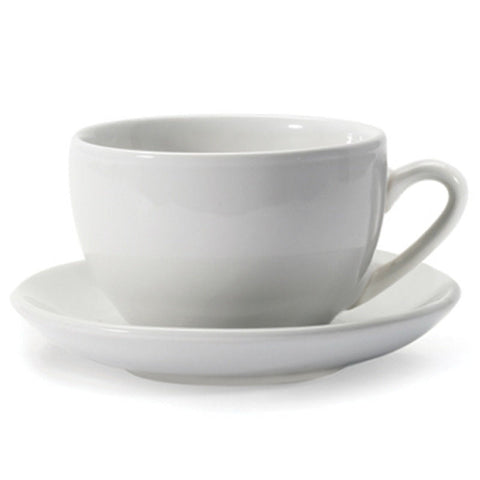 Danesco 20WH 3 Oz Espresso Cup with Saucer, White