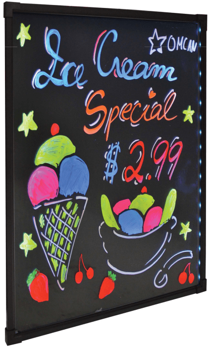Omcan LED & Neon Restaurant Signs