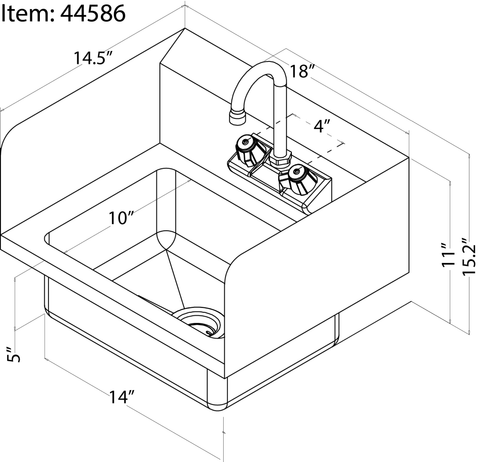 Omcan Hand Sink