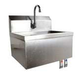 Omcan Canada 46512 - Hand Sink with Knee Valve Assembly & Side Splashes