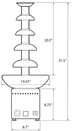 Omcan Chocolate Fountain
