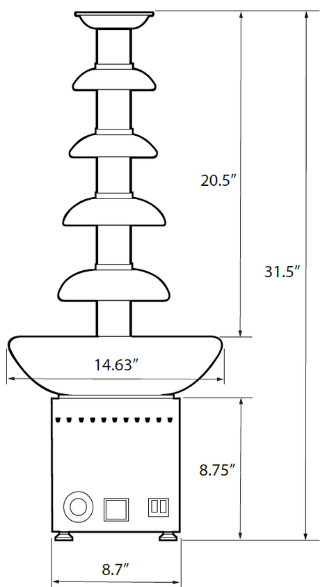 Omcan Chocolate Fountain