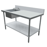 Omcan Canada 44259 - (44259) Work Table With Prep Sink