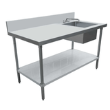 Omcan Canada 43231 - (43231) Work Table With Prep Sink