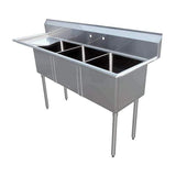 Omcan 3 Compartment Sink