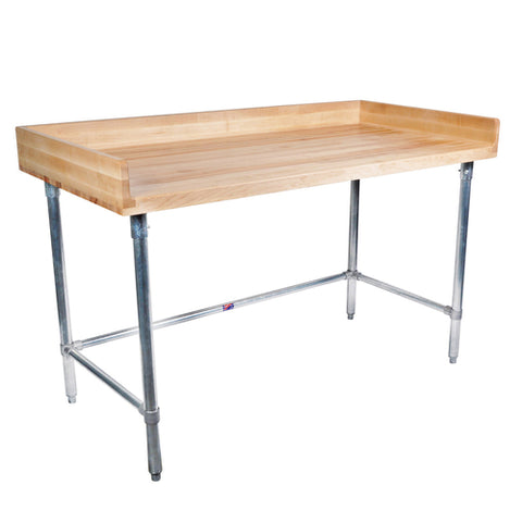 BK Resources MBTSOB-8436 - Bakers Table with Stainless Steel Open Base