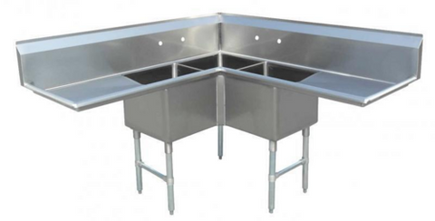 Omcan Canada 43073 - (43073) Corner Pot Sink
