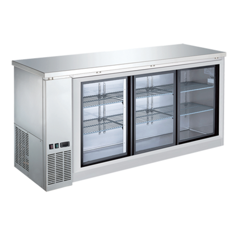 EFI Sales Ltd. Canada CBBSGDS3-72CC - Back Bar Sliding Glass Door Coolers