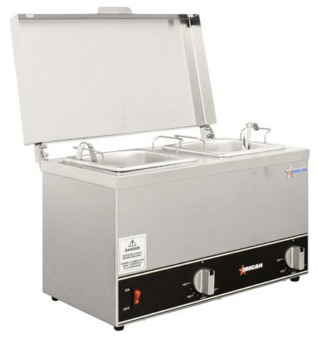 Omcan Canada 44182 - (FW-CN-0252) Double Pot Sauce Warmer