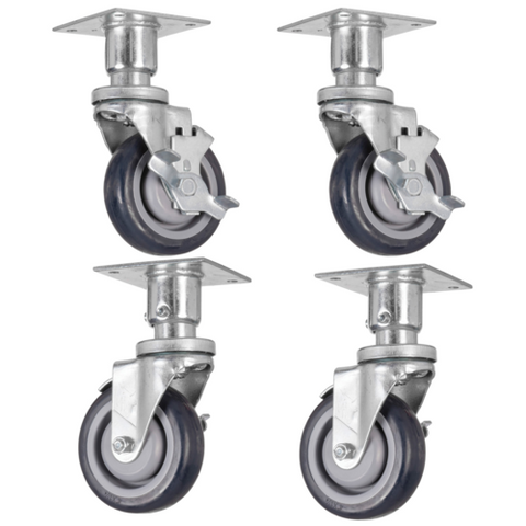 Vulcan Canada CASTERS-PLTMNT - Set of 4 adjustable casters