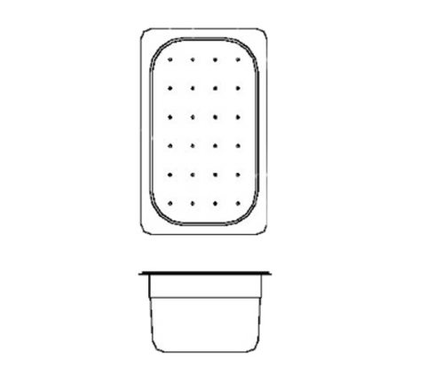 Perlick Corporation 7055-48 - Perforated Wet Waste Pan