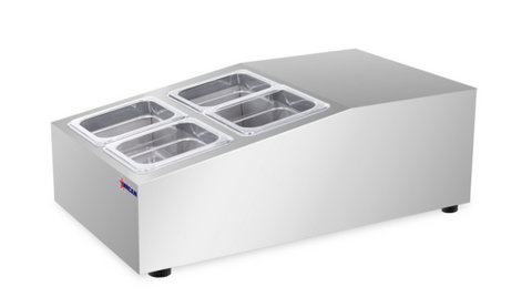 Omcan Canada 47861 - (RS-CN-0004) Refrigerated Prep Rail Salad Bar Station