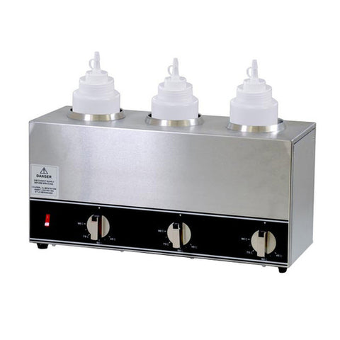 Omcan Canada 44179 - (FW-CN-1603) Triple Bottle Sauce Warmer