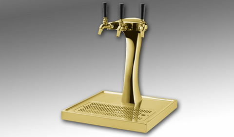 Perlick Corporation 69526-3P-R - Panther Style Beer Dispensing Kit -(3) Faucets