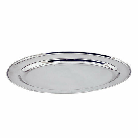 Omcan Canada 80809 - 19 5/8” x 13 1/2” Stainless Steel Oval Platter