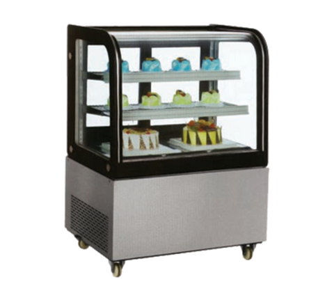 Omcan Canada 39539 - (RS-CN-0270) Curved Glass Refrigerated Display Case