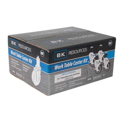 BK Resources 5SBR-RA-LDP-PS4 - Work Table Caster Kit