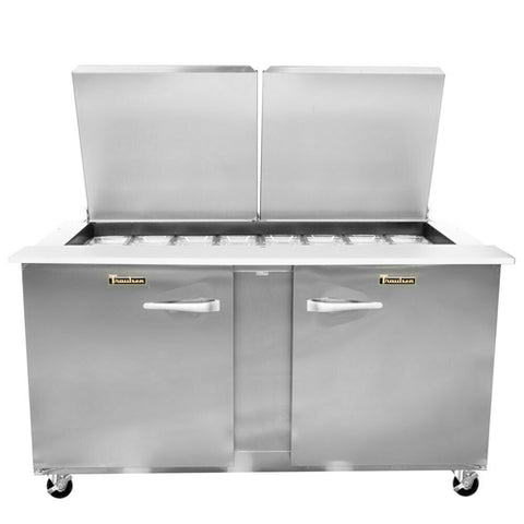 Traulsen Canada UST6012-LR - Dealer's Choice UST Series Compact Prep Table Refrigerator with low-profile flat cover