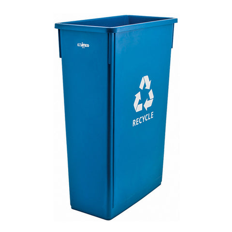 Winco PTC-23L - Slender Recycle Trash Can