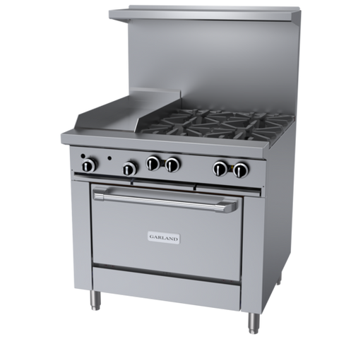 Garland Canada G36-4G12R - (Garland/U.S. Range (Garland Canada)) G Starfire Pro Series Restaurant Range