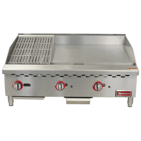 Omcan Canada 48296 - (CE-CN-12C24G) Griddle/Char-Broiler Combination