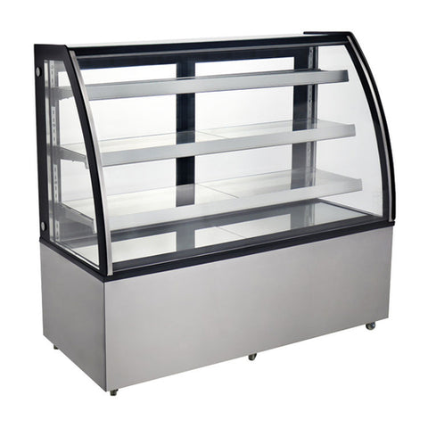 Omcan Canada 44504 - (RS-CN-0571) Curved Glass Refrigerated Display Case
