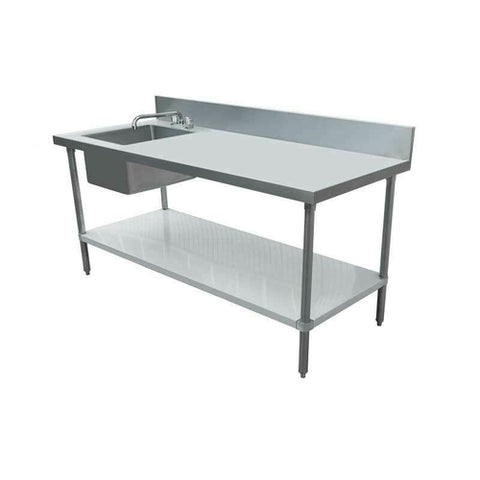 Omcan Canada 43241 - (43241) Work Table With Prep Sink