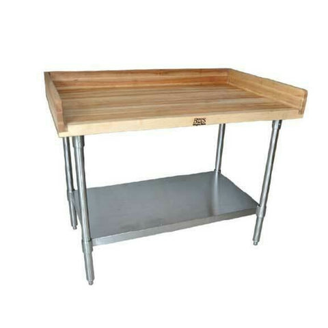 BK Resources MBTS-4830 - Bakers Table with Stainless Steel Undershelf