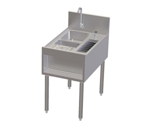 Perlick Corporation TSCE18PSTC-RC - Tobin Ellis Signature Underbar Utility sink
