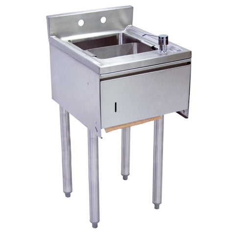 BK Resources UB4-18-1012HST-12 - Slimline Underbar Dump Sink