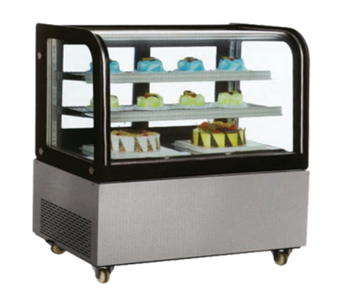 Omcan Canada 40519 - (RS-CN-0370) Curved Glass Refrigerated Display Case