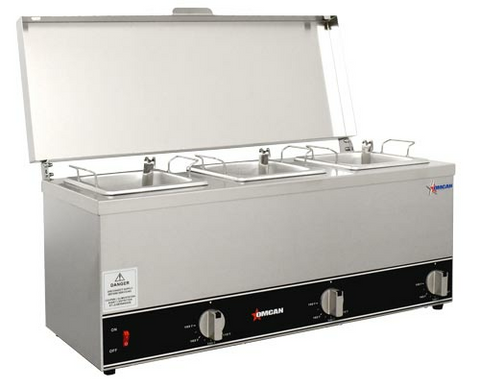 Omcan Canada 44183 - (FW-CN-0253) Triple Pot Sauce Warmer