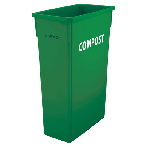 Winco PTC-23GRC - Slender Trash Can