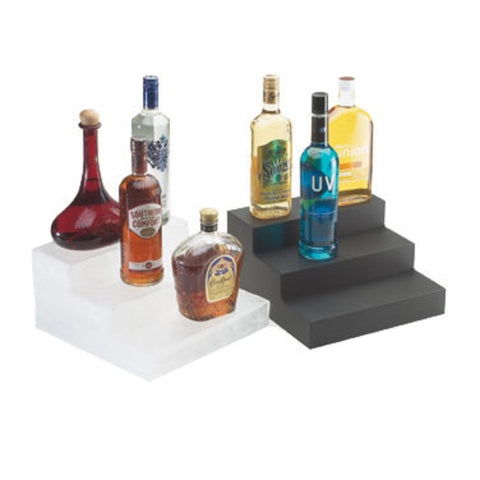 Cal-Mil 1491-69 - Classic Three-Step Bottle Display, 12"W x 13"D x 6-3/4"H, 3-step, acrylic, graph