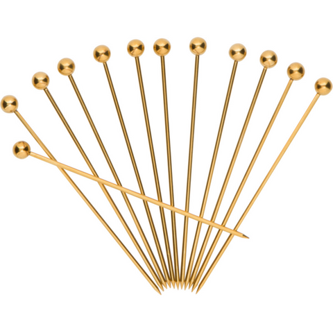A Bar Above PICKS-12PCSHORT-GO - Cocktail Picks