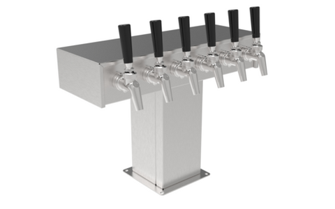 Perlick Corporation 4006-6B - Tee Draft Beer Tower