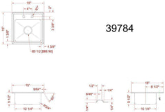 Omcan Commercial Drop In Sink