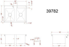 Omcan Commercial Drop In Sink